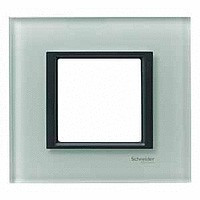 MGU68.002.7C3 - UNICA CLASS РАМКА 1-постовая, МАТОВОЕ СТЕКЛО