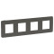 NU280822 - SE UNICA STUDIO РАМКА 4-постовая, ДЫМЧАТО-СЕРЫЙ/антрацит, Schneider Electric