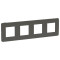 NU280822 - SE UNICA STUDIO РАМКА 4-постовая, ДЫМЧАТО-СЕРЫЙ/антрацит, Schneider Electric