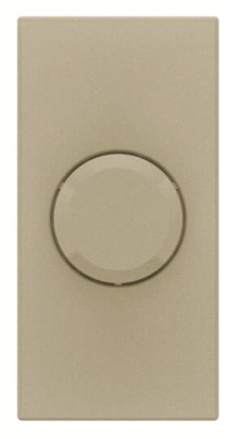 N2160.3 CV - Механизм электронного поворотного светорегулятора для регулируемых LEDi ламп, 2-100 Вт, 1-модульный, серия Zenit, цвет шампань - 2CLA216030N1901