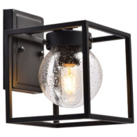 Светильник садово-парковый с клеммой в комплекте, 60W 230V E27 черный, PL701, Feron 48383