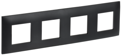 SKANDY Рамка 4-мест. SK-F04Bl черн. IEK, SK-M42-K02