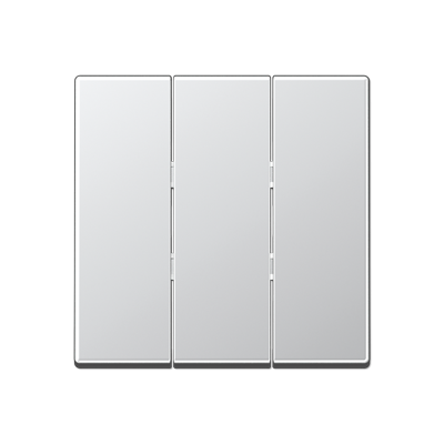 Тройная клавиша для балансирных механизмов выключателей (кнопок); термопласт; алюминий; A500, A593BFAL