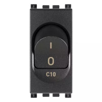 Vimar Выключатель термомагнитный 1P+N C10 120-230V, серый, 19405.10 Vimar Выключатель термомагнитный 1P+N C10 120-230V, серый, 19405.10