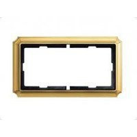 Antique Рамка 2-ная без перегородки, блестящ. латунь