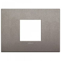 Vimar Накладка CLASSIC на 2 модуля центрально титан матовый, 19652.04 Vimar Накладка CLASSIC на 2 модуля центрально титан матовый, 19652.04