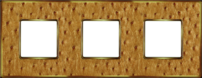 FD01323GOB Fede Vintage Tapestry Рамка 3-ная, Alienagold-Bright Gold