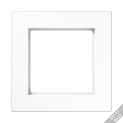 Рамка для вертикальной и горизонтальной установки, 1 пост; термопласт; белый; A CREATION, AC581BFWW