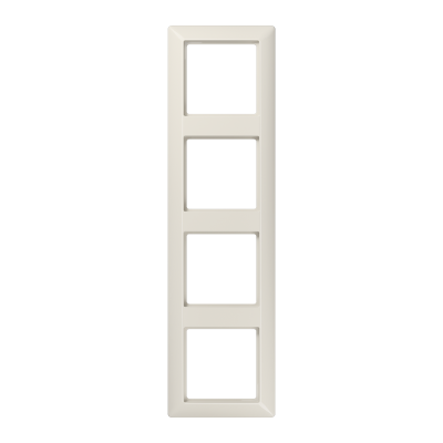 Рамка для вертикальной и горизонтальной установки, 4 поста; дюропласт; слоновая кость; AS500, AS584