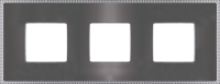 FD01433GRCB Fede Belle Epoque Metal Рамка 3-ная, Graphite+Bright Chrome