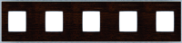 FD01455WCB Fede Belle Epoque Wood Рамка 5-ная, Wenge-Bright Chrome