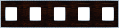 FD01455WCB Fede Belle Epoque Wood Рамка 5-ная, Wenge-Bright Chrome