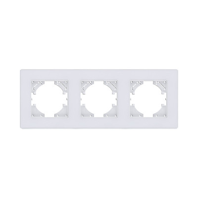 Рамка 3-постовая, белый Kollinger Eleganz Acryl EA3WH