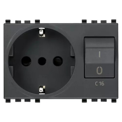 Vimar Розетка P30 взаимоблокируемая C16, 20276