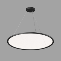 Denkirs DK6620-BK Подвесной горизонтальный светильник Veil со светодиодом H900 d1000 220V 96W 3000-6000K IP20 черный алюминий