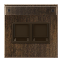 Плата (фиксация защёлкиванием) для одного модуля с полем для надписи; металл; латунь Antik, ME1969-2NAWEAT