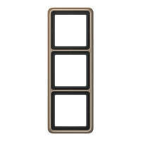 CD583GB - Рамка для вертикальной и горизонтальной установки, 3 поста; металл; золотая бронза; CD500, Jung