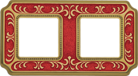 FD01352ROEN Fede Siena Smalto Italiano Рамка 2-ная, Ruby Red