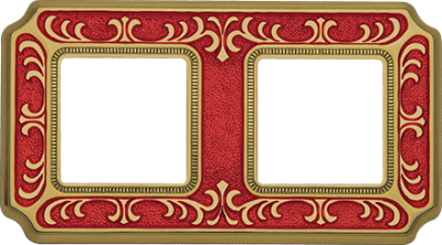 FD01352ROEN Fede Siena Smalto Italiano Рамка 2-ная, Ruby Red