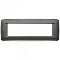 20687.15 - Vimar Накладка ROUND на 7 модулей антрацит матовый