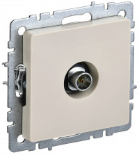 BRITE Роз. TV оконечная РТВ11-0-БрКр беж. IEK, BR-A10-O-K10