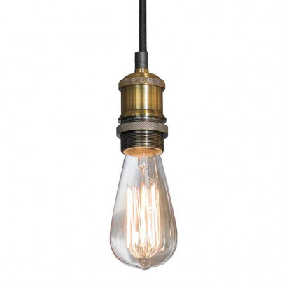 LUSSOLE CENTEREACH Подвесной светильник, цвет основания - черный, 1x60W E27, LSP-9888