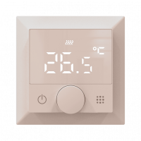 Donel Термостат с датчиком пола, программируемый с Wi-Fi , 16 A, 55*55 мм, шампань, ручка настройки, DTEF16CA-WiFi