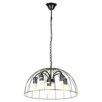 LUSSOLE LATTICE Люстра подвесная, цвет основания - черный, 5x40W E27, LSP-8216