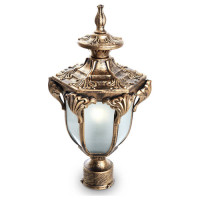 Светильник садово-парковый, 60W 230V E27 IP44 черное золото, PL4045, Feron 11425