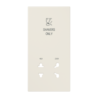 накладка бритвенной розетки слоновая кость, SOLS7522PL