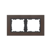Simon S82N Рамка 2-ная, свинец - графит (металл им.), 82827-38