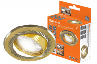 Светильник встраиваемый поворотный СВ 02-02 MR16 50Вт G5.3 матовое золото/никель TDM Electric, SQ0359-0005