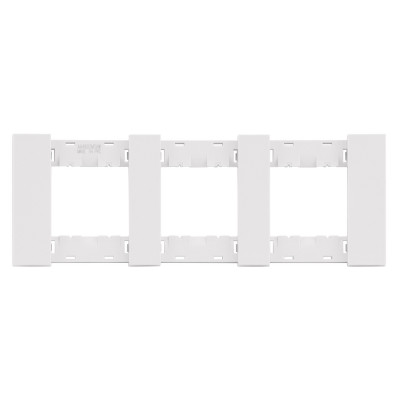 Рамка на 3 поста цвет-белый матовый Meiton, AA4802M3AW