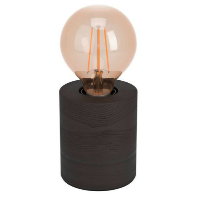 900334 Настольная лампа TURIALDO 1, 1х28W(E27), дерево, сталь, черный
