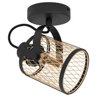 43531 Спот DELLOW, 1Х40W, E27, L180, B110, H200, сталь/латунь, черный