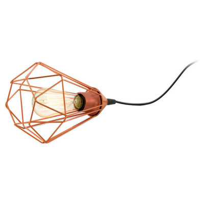 94197 Настольная лампа TARBES, 1x60W (E27), ?175, Н265, сталь, пластик, медный, черный кабель