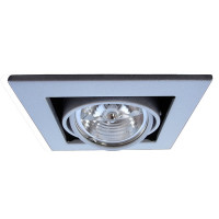 Arte Lamp CARDANI MEDIO, Встраиваемый светильник, цвет арматуры - СЕРЕБРО, 1х50W G5.3, A5930PL-1SI
