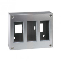 Simon Cima 500 Сталь Бокс на 3 модуля, наружный монтаж, 168х67х207,5мм, 51000013-036