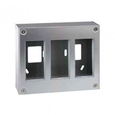 Simon Cima 500 Сталь Бокс на 3 модуля, наружный монтаж, 168х67х207,5мм, 51000013-036