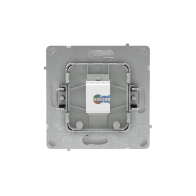 DKC KANT Компьютерная розетка RJ-45 без шторки, кат.6А одинарная,белая магнолия, 7000673