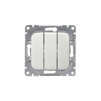 ABB Jussi Бел Выключатель 3-клавишный, 1-полюсный, 16А/230В