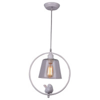 Arte Lamp PASSERO, Подвес, цвет арматуры - белый, цвет плафона/декора - ПРОЗРАЧНЫЙ, 1х40W E27, A4289SP-1WH