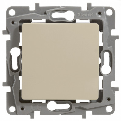 Legrand Выключатель одноклавишный - Legrand Etika - 10А 250В безвинтовые зажимы - слоновая кость, 672301