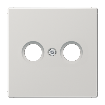 Крышка для TV-FM-розеток, фиксация винтом; термопласт; светло-серый; LS990, LS990TVLG