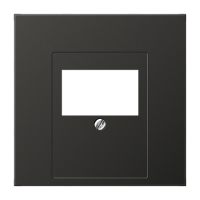 Крышка для ТАЕ и USB розеток, фиксация винтом; металл; антрацит; Aluminium, AL2969TAN