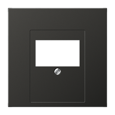 Крышка для ТАЕ и USB розеток, фиксация винтом; металл; антрацит; Aluminium, AL2969TAN