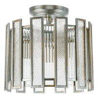 Lightstar 712044 (MX20103-3A) Люстра  AGAVE 3х40W E27 СЕРЕБРО С ПАТИНОЙ/ПРОЗРАЧНЫЙ (в комплекте)