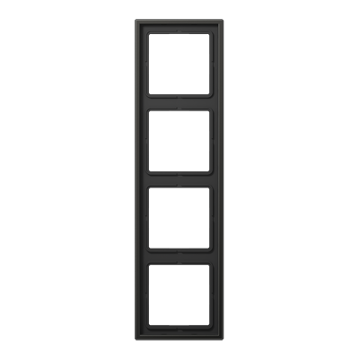 Рамка для вертикальной и горизонтальной установки, 4 поста; металл; антрацит; Aluminium, AL2984AN