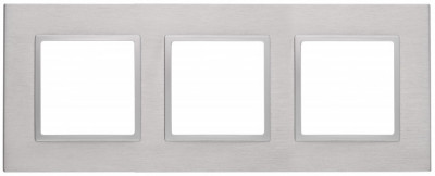 ЭРА 14-5203-03 Elegance Алюминий/алюм Металл Рамка 3-ая
