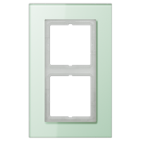Рамка для серии LS-Plus 2-кратная; стекло, LSP982GLAS